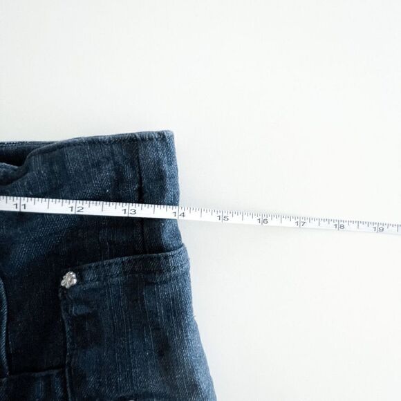 Dereon Women Denim Jeans Ultra High Waisted Corset Rhinestones Blue Sz 7/8 - Picture 8 of 13